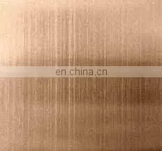 Satin Brushed Stainless Steel Decorative Plate Colored Steel Sheet thumbnail-3