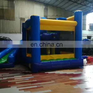 Hot Sale!!! Small Blue and Yellow Inflatable Bouncer With Slide for Kids thumbnail-1