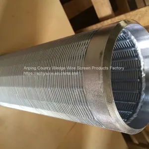 Wedge Wire Johnson Screen Pipe , Vee-wire Wrapped Screen Tube for Well Drilling, Sand Control, Dewatering Pump thumbnail-4