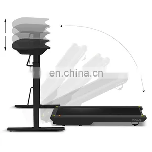 A Thin Motorized Use Multi-function Flat DC Motor Body Strong Foldable Electric Walking Desk Treadmill Commercial Fitness thumbnail-2