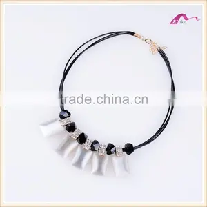 Fashion Luxury Crystal Jewelry Heavy Choker Women Statement Necklace thumbnail-2