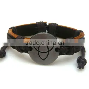 Fashion Alloy Leather Bracelet Wholesale thumbnail-1