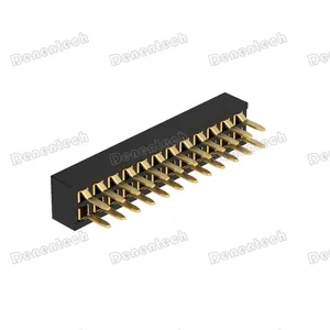 Denentech 1.27mm Pitch Female Header H2.10 Dual Row Straight Connector thumbnail-3