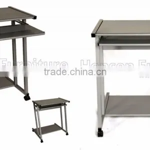 Oupusen Knock Down Metal Office Computer Desk thumbnail-3