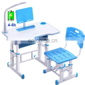 High Quality Modern White Pink Light Kids Art Homework Drawing Study Folding Table Children's Learning Table for Sale thumbnail-1