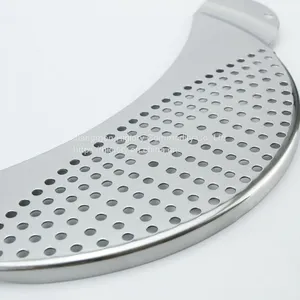 Kitchen Stainless Steel Fruits and Vegetables Washing Strainer Draining Colander Basket Durable Hander & Base Mesh Colanders thumbnail-3