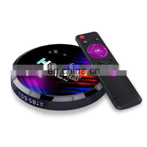 Factory Amlogic S905X4 Quad Core 8K 2GB 4GB RAM 16GB 32GB 64GB ROM BT 4.0 Android 11 Tv Box H96 MAX X4 STB thumbnail-4