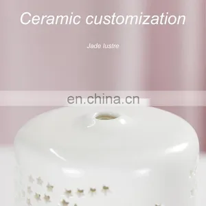 Ultrasonic Diffuser For Essential Oil White Ceramic Aromatherapy Diffuser 7 Color Changing Light thumbnail-3