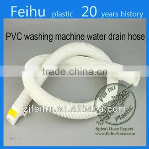 Flexible White Washing Machine Drain Hose thumbnail-1