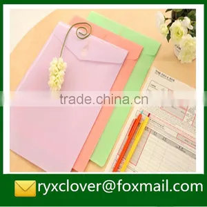 A4 PP Plastic Waterproof Candy Colored Smile Document Bag/ Envelope Folder thumbnail-4