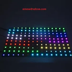 Individual Addressable RGB SMD5050 WS2812B Flexible PCB Digital 8x8 8x16 16x16 256 Pixels Flexible LED Matrix Display Panel thumbnail-4