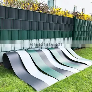 Zaunfolie Zaun Streifen Doppelstabmatten Zaun 35 Meter x 19CM Plastic Fence PVC Strip Screen Fence thumbnail-2