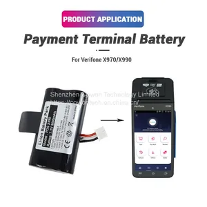 Lithium Ion 7.4V 2600mAh Rechargeable Replacement Battery for Verifone SX18650-2S1P X970 X990 Wireless Pos Terminal thumbnail-3
