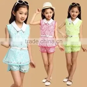 2015 Summer Shorts Girls Leisure Suit Cute Children China Supplier thumbnail-5