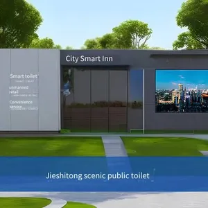 Prefabricated Public Toilets With Multiple Squatting Positions, Finished Public Toilets, Mobile Restrooms for Scenic Areas and Outdoors, Mobile Toilets for Gardens and Municipal Projects thumbnail-1