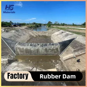 Rubber Weir Replacement System, Inflatable Dam for River Flow Regulation and Water Conservation thumbnail-1