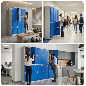 9-Section ABS Locker FLC06 for Clinic Staff — Easy-Clean Surfaces, CE Certified, No Rust thumbnail-2