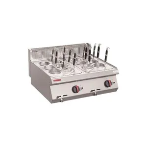 Commercial Countertop Gas Noodle Cooker 10kW Power 800x700x430mm Stainless Steel thumbnail-1