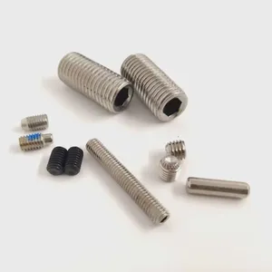 Stainless Steel A2-70 China Grub Set Screw Factory With Black Color and Dog Point DIN 915 Standard thumbnail-2