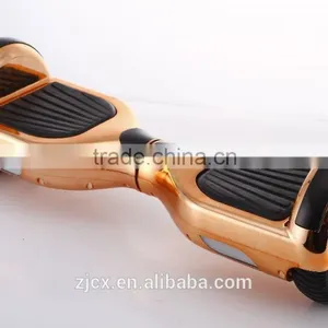 6.5" Chrome Shinny Gold Electric Drifting Skateboard thumbnail-1