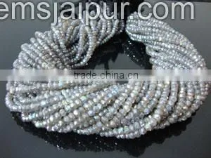 Wholesale In Bulk Labradorite Coated Faceted Roundelle Beads thumbnail-1
