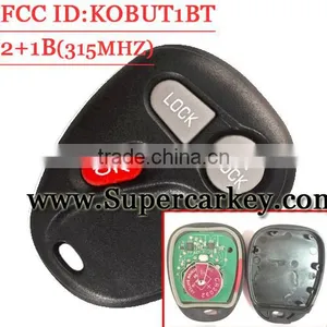 Best Quality 2+1 Button Replacement Keyless Entry Remote Key Fob for GM Chevy Buick FCC ID: KOBUT1BT thumbnail-1