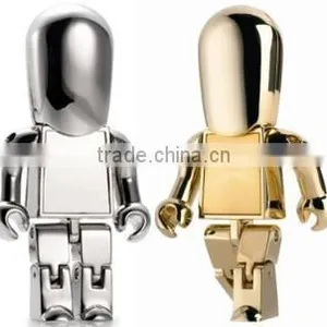 2016 High Speed Good Quality Promotional Gift Metal Robot USB Flash Drive 8GB thumbnail-1