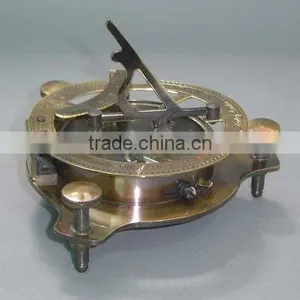 Nautical Brass Sextant in Triangle thumbnail-1