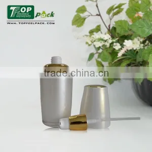 Eco-friendly 30/50/120ml Gold Round Acrylic Lotion Bttle Factory thumbnail-3