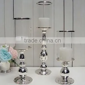 AN371 ANPHY European Style Noble Wedding Household Decoration Metal Glass Cover Candlestick Stand Holder Display Stock thumbnail-1