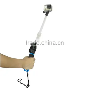 2016 HOT Sale GoPro Transparent Telescopic Pole Monopod Selfie With WIFI Remore Holder thumbnail-4