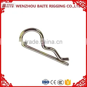 China Baite Factory Zinc Plated Steel 8mm Clevis Bolt Pin R Type Clip Industry R Hair Clip thumbnail-1