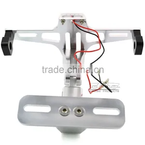 BJ-LPL-039 Performance Aluminum Universal Motorcycle License Plate Frame Bracket With LED thumbnail-3