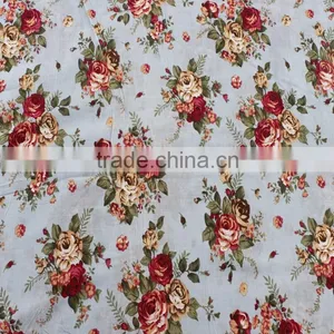 Garment Clothing Fabrics of 100% Poplin Cotton Printing Fabrics for Women Cloth thumbnail-1