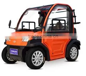 Mini Electric Car Elactric Automobile Orange thumbnail-1