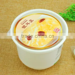 PP Disposable Microwave Oven Safe Plastic White Hot and Cold Soup Noodle Bowl for Soup Packing thumbnail-3