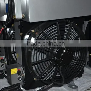 Plate Fin Aluminum Oil Cooler With Fan thumbnail-1