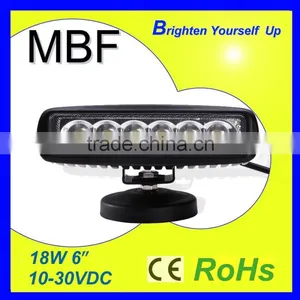 18W Single Row Car LED Light Bar LED Work Light Bar thumbnail-1