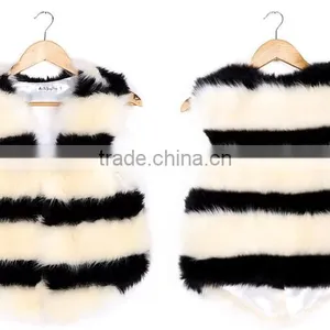 Fashion Ladies Sleeveless Tops Beautiful Strip Outwear Vest thumbnail-6