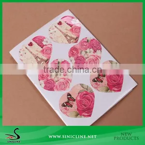 Sinicline Heart Flower Sticker for Gift Box Seal thumbnail-1