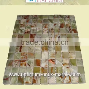 GREEN ONYX MOSAIC TILE - 016 thumbnail-1