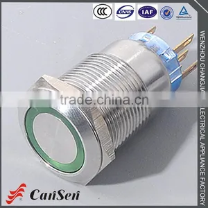 Classical 19mm Momentary Custom Pushbutton Switch thumbnail-1