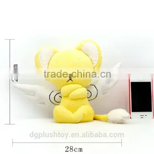 Yellow Cartoon Pludh Toy With Angel's Wings thumbnail-2