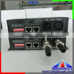 CE RohS Approved Dmx 512 Rgb Led Controller,DC 12V-24V Dimmer Controller, LED Lighting Decoder DMX512 thumbnail-5