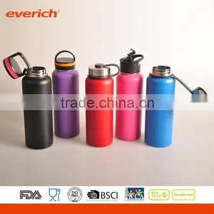 New Design Double Wall 40oz Insulated Wide Mouth Stainless Steel Water Bottle Quality Assured thumbnail-2