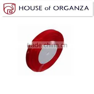2014 Beautiful and Red Organza Chrismas Ribbon for Chrismas thumbnail-1
