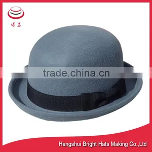 Stylish 100% Wool Felt Dome Hats for Lady thumbnail-2