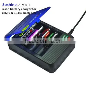 Soshine S1 Mix 26650 Battery Charger 4 Slot Universal Smart Charger for 10440 18650 26650 Battery thumbnail-2