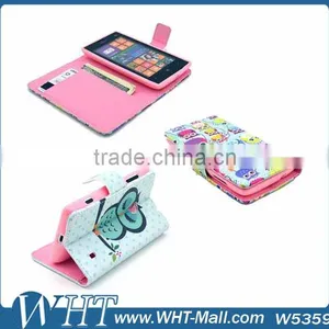 2015 Flip Wallet Leather Case for Nokia Lumia 520 thumbnail-2