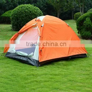 Double Layer Orange Solar Tent With Colorful/camping Dome Tent thumbnail-1